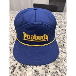 Vintage Peabody Coal Company Panel Trucker Hat Cap Lion Wear Made In USA